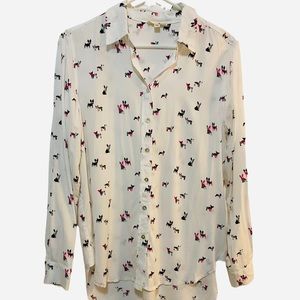 JANE & DELANCEY FRENCH BULLDOG BLOUSE